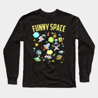 Funny Space Long Sleeve T-Shirt